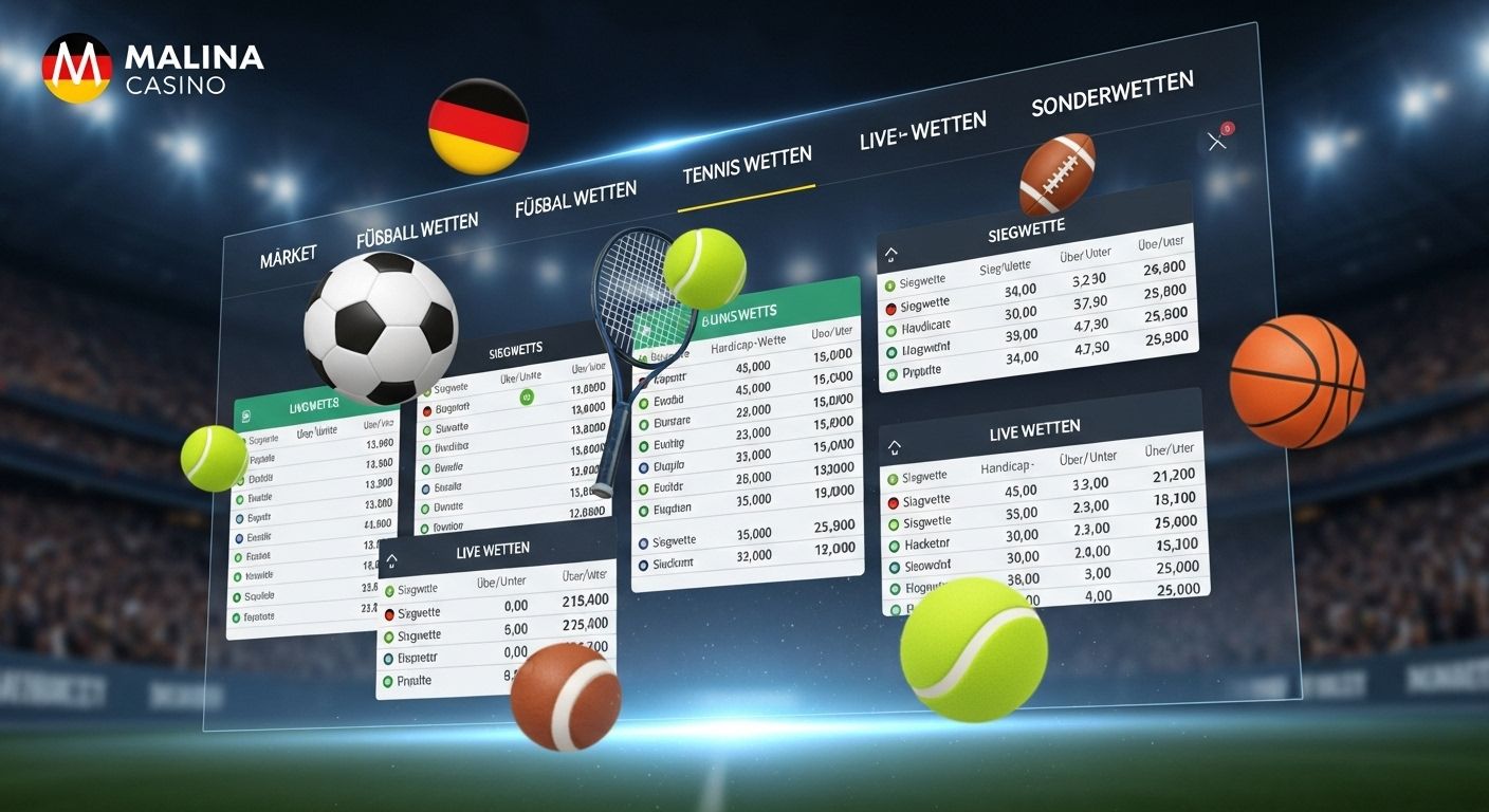 Wettoptionen und Märkte live match odds